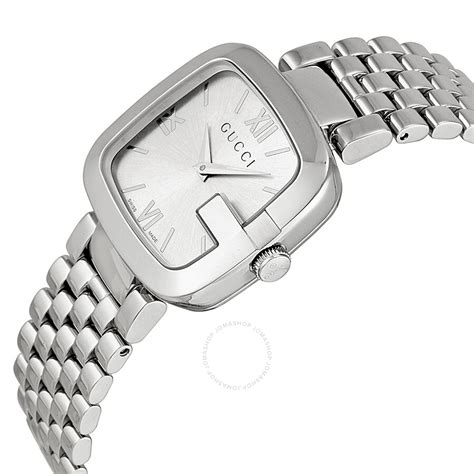 silver womens gucci watch|stainless steel Gucci ladies watches.